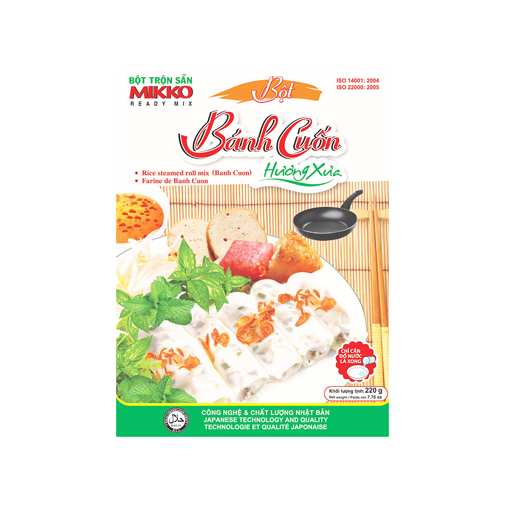 MIKKO HX Bột Bánh Cuốn / Steamed Roll Flour (40x220g)