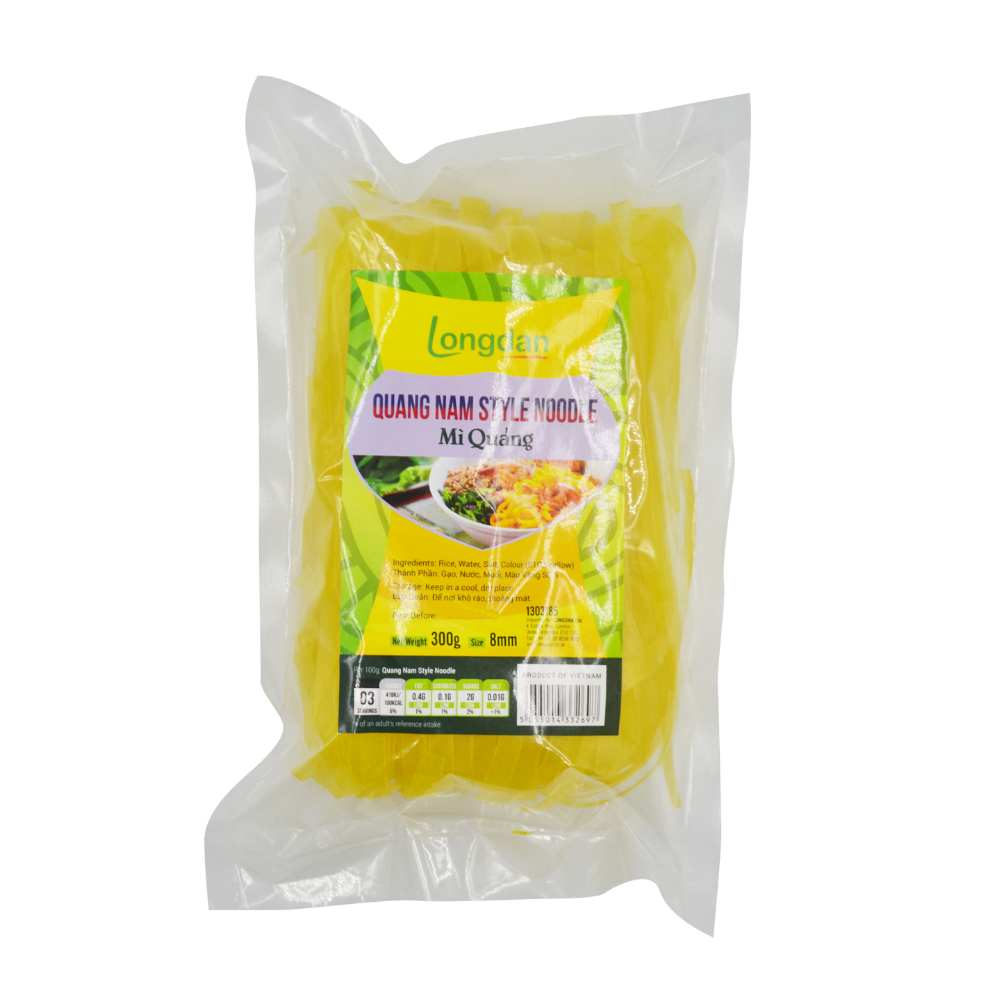 FSN Mì Quảng / Flat Yellow Rice Noodles (30x300g)