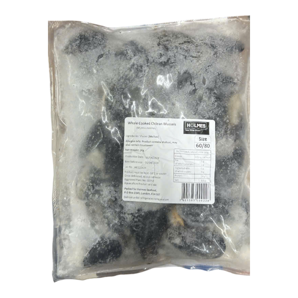 HMS Con Trai / Whole Cooked Mussels (1kg)
