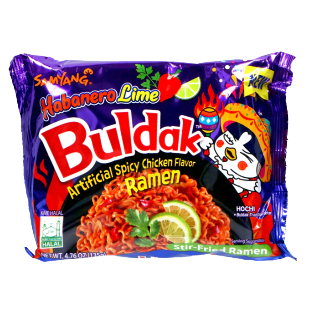 SY Buldak Habanero & Lime (8x5x140g)