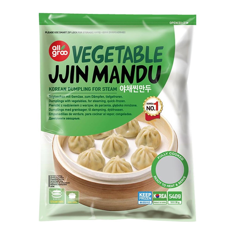 AGR Vegetable Jjin Mandu (12x540g)