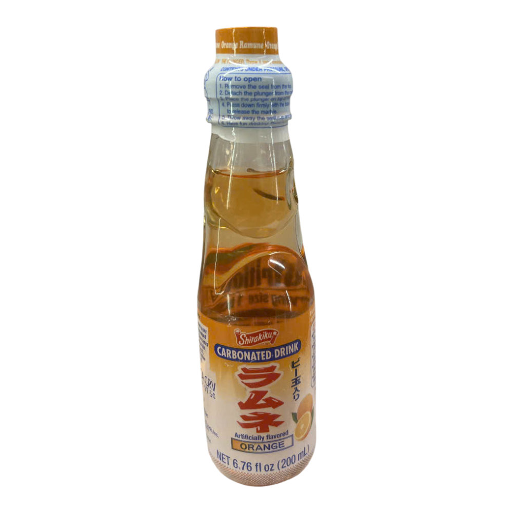 SRKK Ramune Soda - Orange Flavour (200ml)