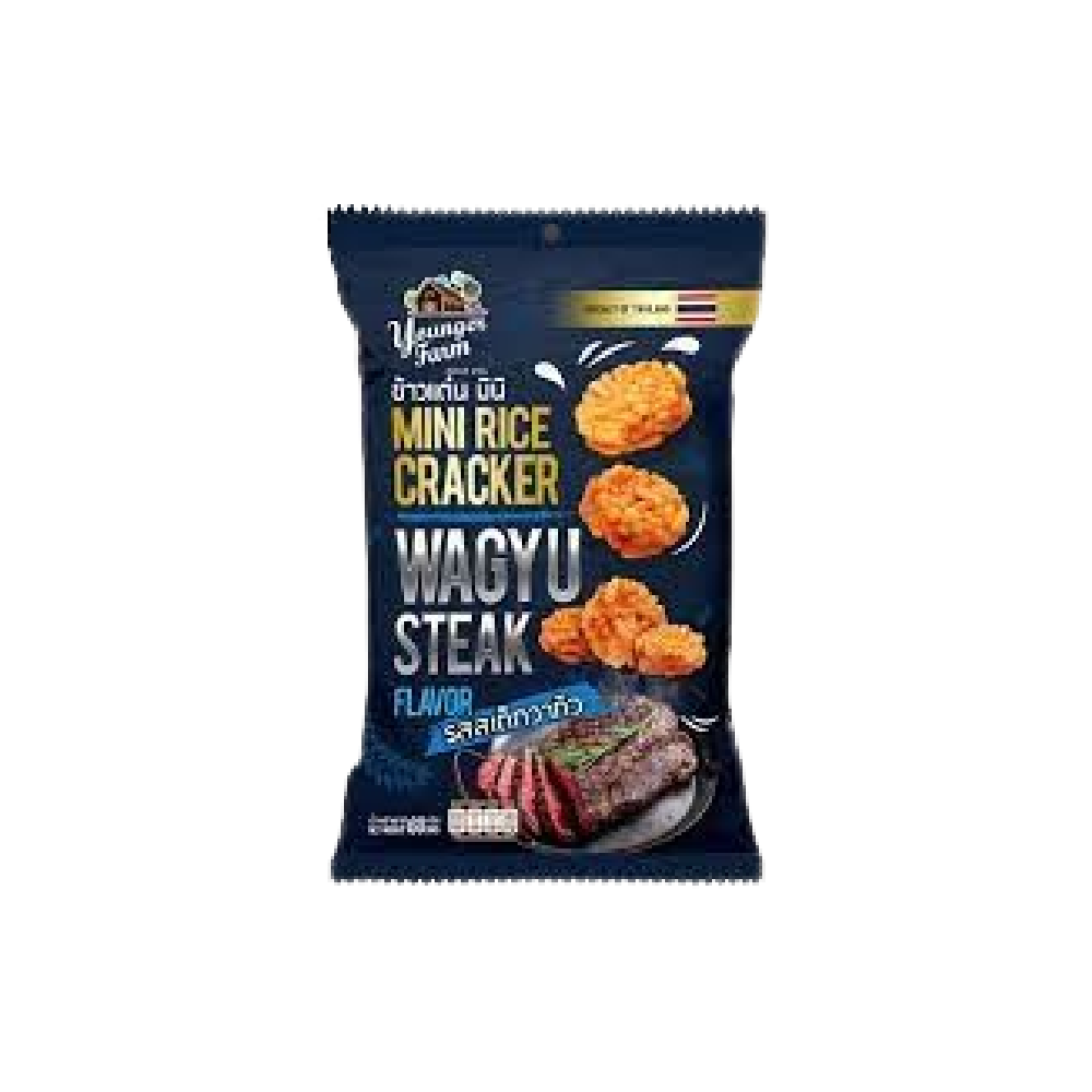 YFM Mini Rice Cracker Steak Flv 24x60g