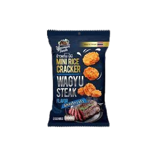 YFM Mini Rice Cracker Steak Flv 24x60g