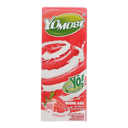 YM Sữa Chua Vị Dâu - Strawberry (12x4x170ml)