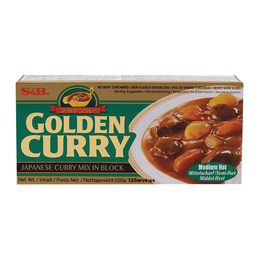 S&B Golden Curry Block - Medium Hot (220g)