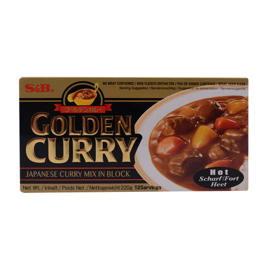 S&B Golden Curry Block - Hot (220g)