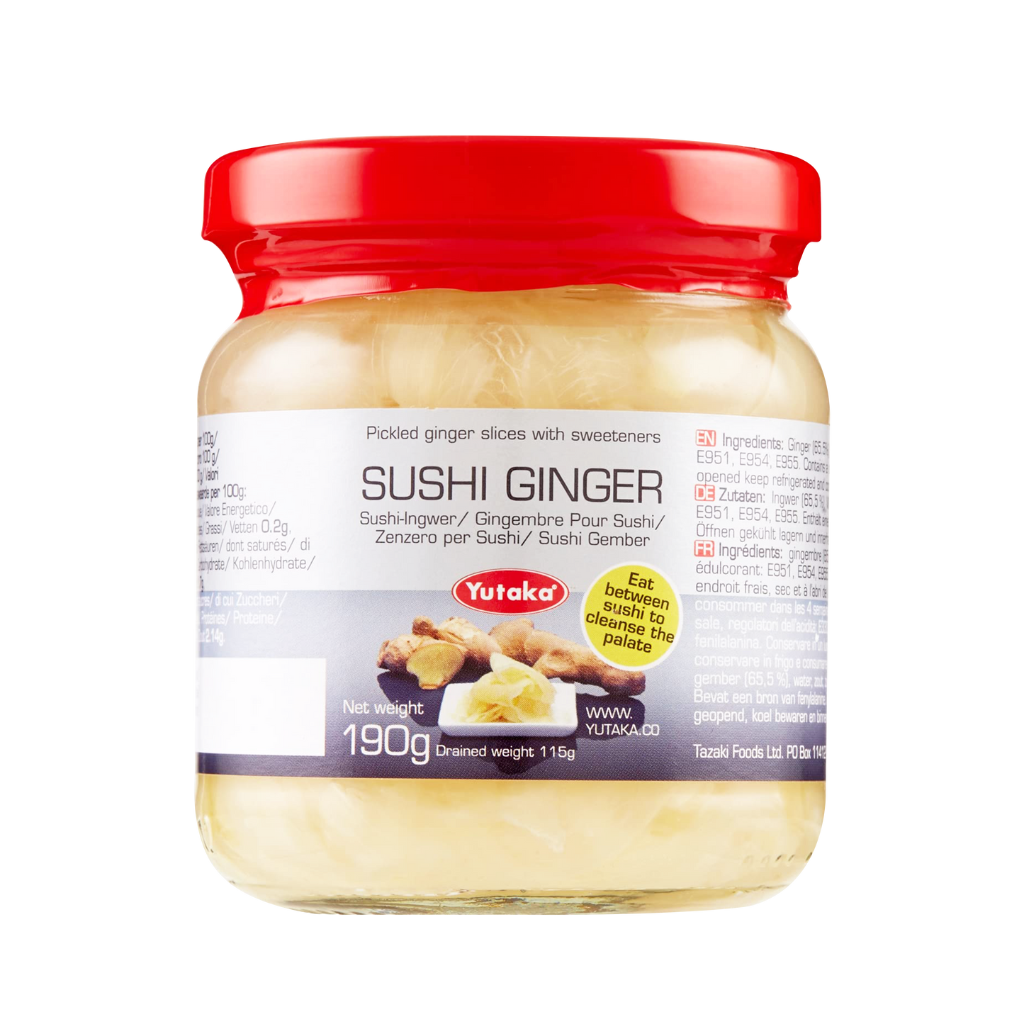 YTK Sushi Ginger (190g)