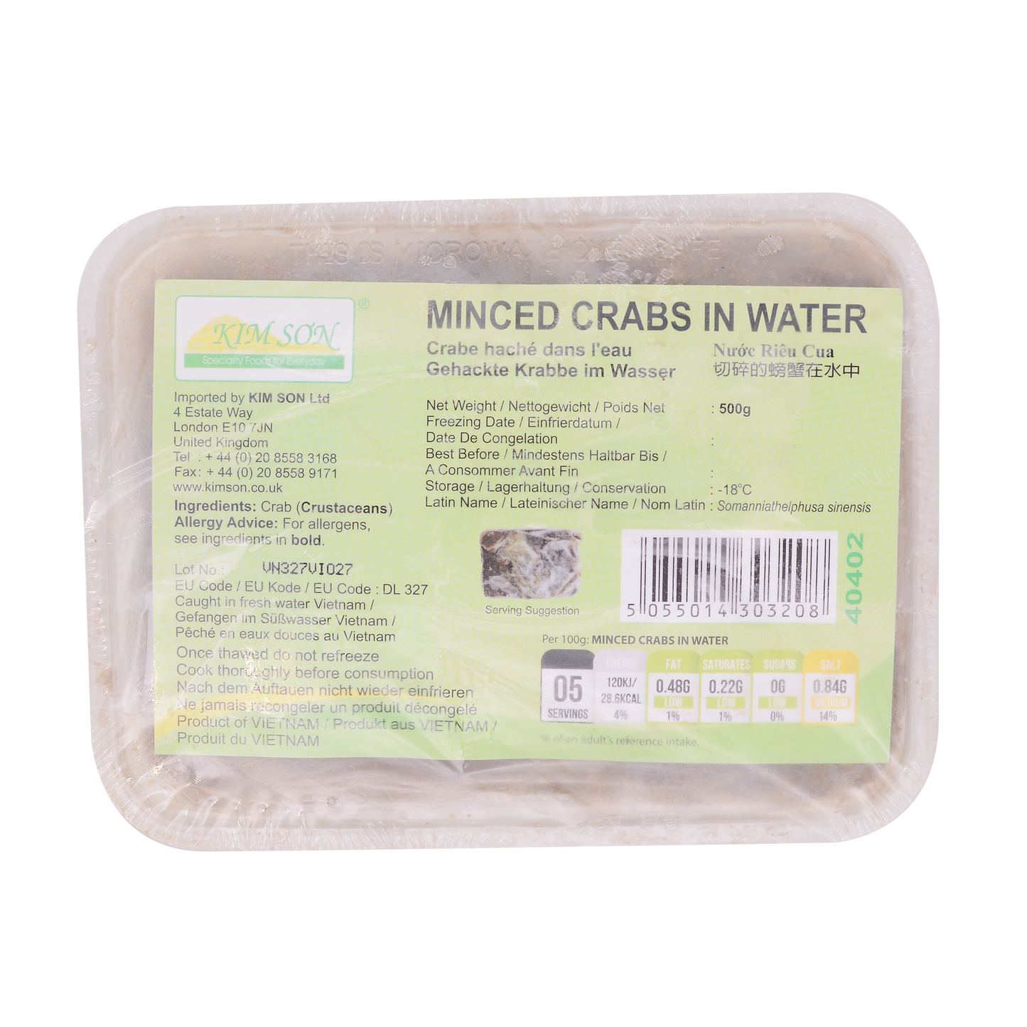 KS Cua Xay ĐLạnh / Minced Crab (500g)
