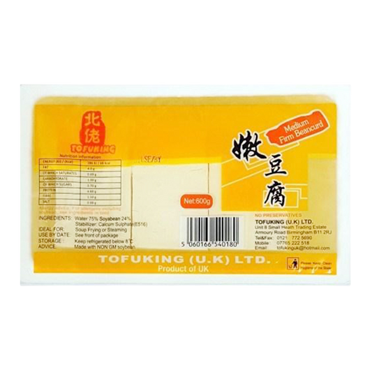 TFK Medium Firm Tofu Yellow Label (600g)