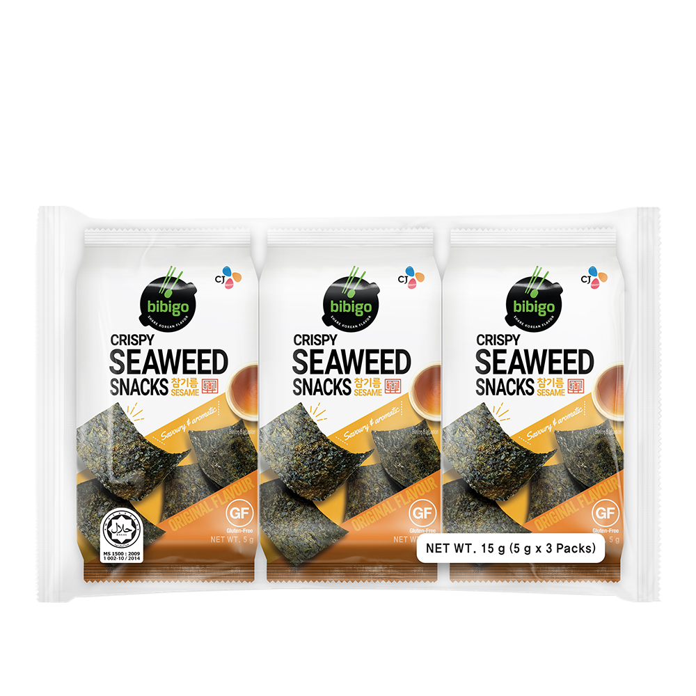 CJB Crispy Seaweed Sesame Flv 15g/3pk