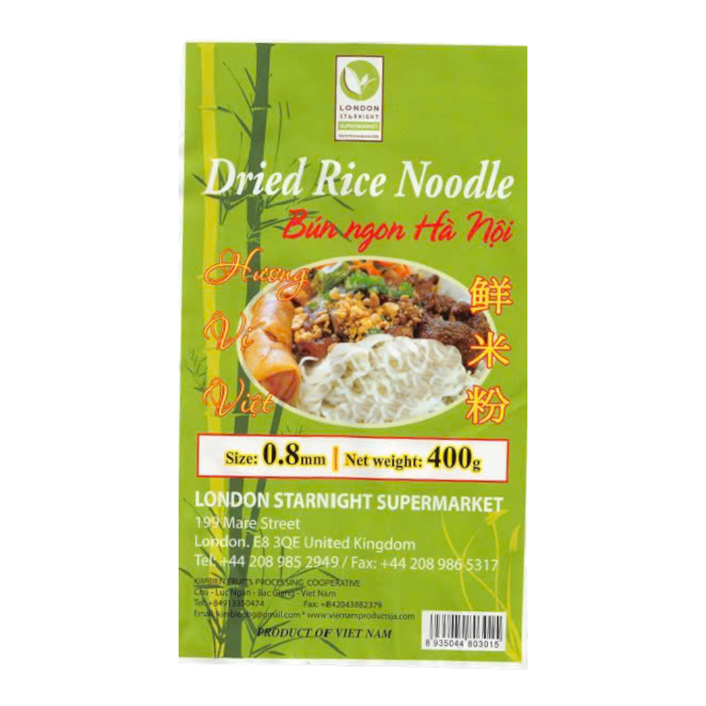Pasta Rice Verm LDS Bún Hanoi Rice Verm 0.8 (400g) – London Starnight