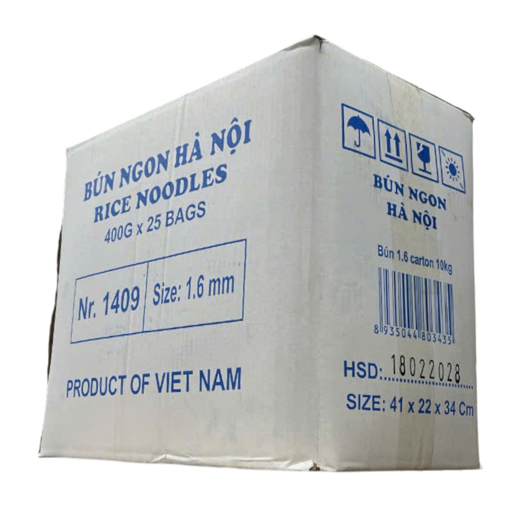 Pasta Rice Verm LDS Bún Hanoi Rice Verm 1.6mm (25x400g) – London Starnight