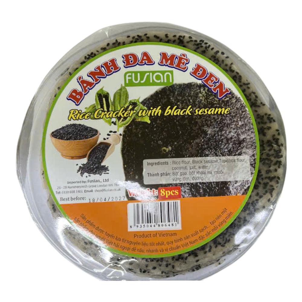FSN Bánh Đa Mè Đen / Black Sesame Cracker (454g)