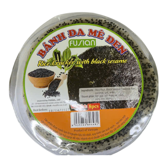 FSN Bánh Đa Mè Đen / Black Sesame Cracker (454g)