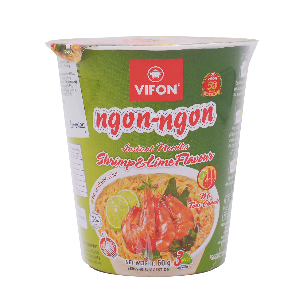 VF Mì Tôm Chanh Sh&Lime Ndl Cup 24x60g