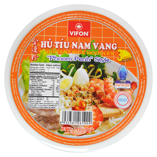 VFN Hu Tieu Nam Vang in Bowl (70g)